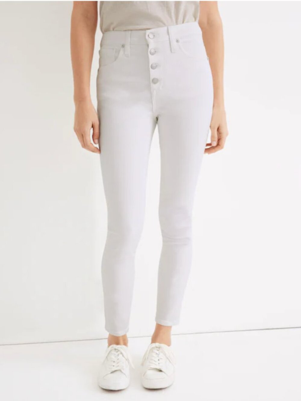 Madewell 10” High Rise Crop Stretch Skinny Jeans